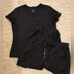 Black med couture scrubs